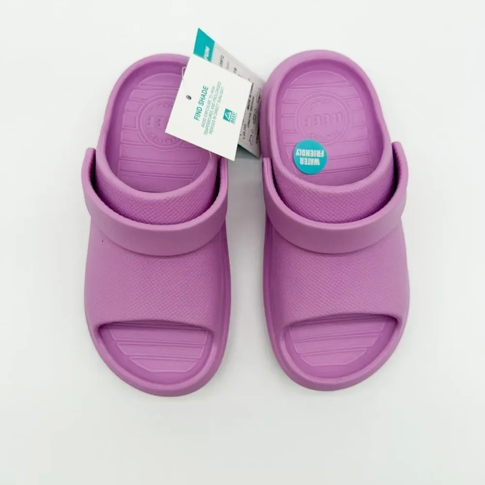 Reef Little Rio Slide Sandals Waterproof Lightweight Strap Purple Youth 11 NEW